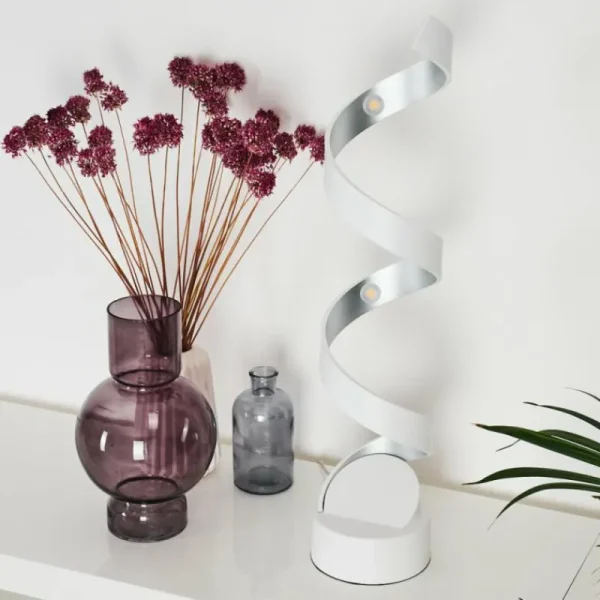 hofstein Lampe de table Pitasch LED Blanc, 1 lumière* Lampes Modernes