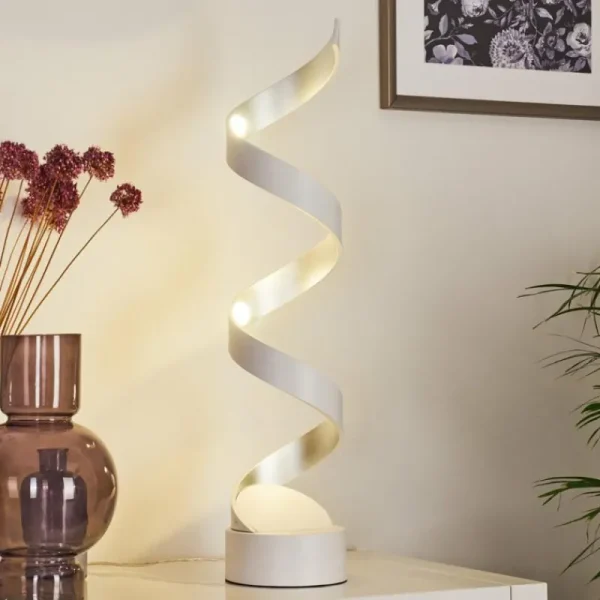 hofstein Lampe de table Pitasch LED Blanc, 1 lumière* Lampes Modernes
