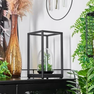 hofstein Lampe de table Ranquile LED Noir, 2 lumières* Lampes Modernes