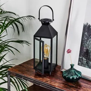 hofstein Lampe de table Raupunga Noir, 1 lumière* Lampes En Verre