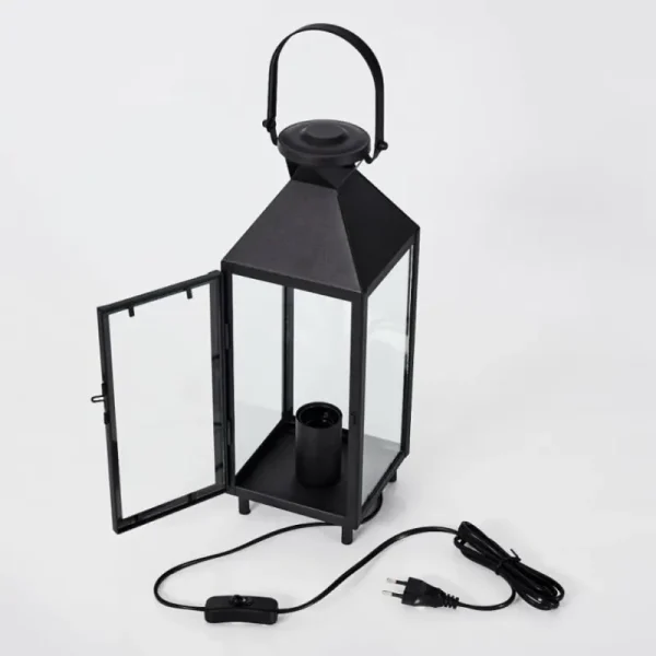 hofstein Lampe de table Raupunga Noir, 1 lumière* Lampes En Verre