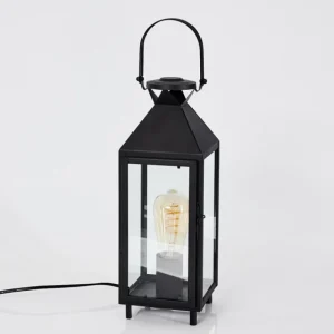hofstein Lampe de table Raupunga Noir, 1 lumière* Lampes En Verre