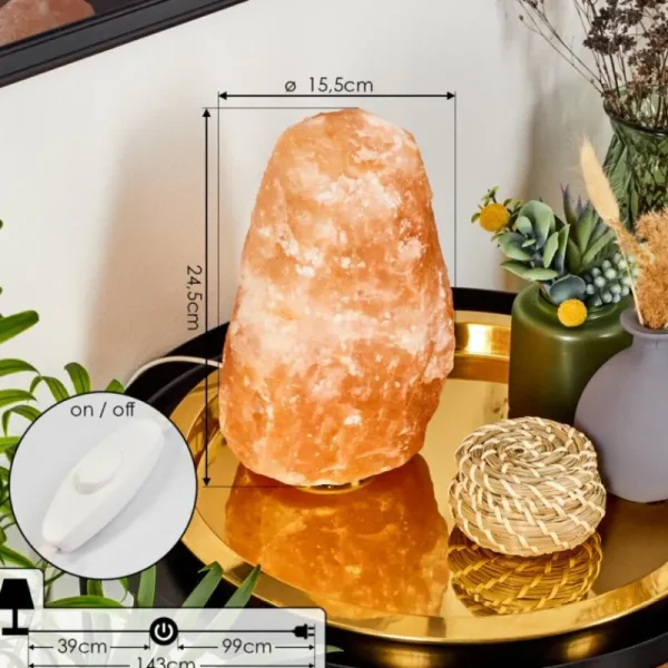 hofstein Lampe de table Sansou Rose, Blanc, 1 lumière* Lampes Modernes