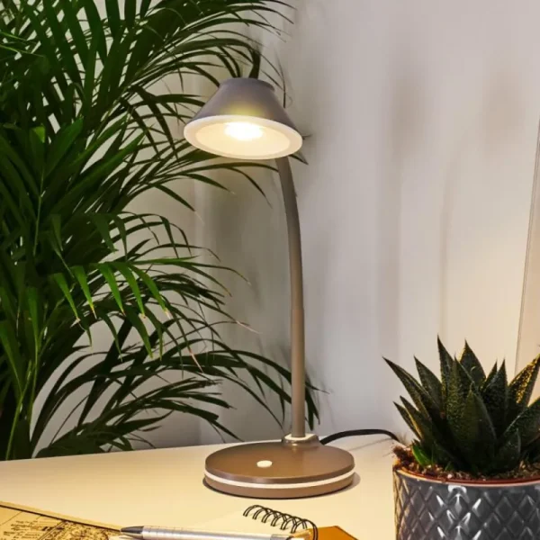 hofstein Lampe de table Shreveport LED Anthracite, Blanc, 1 lumière* Lampes Modernes