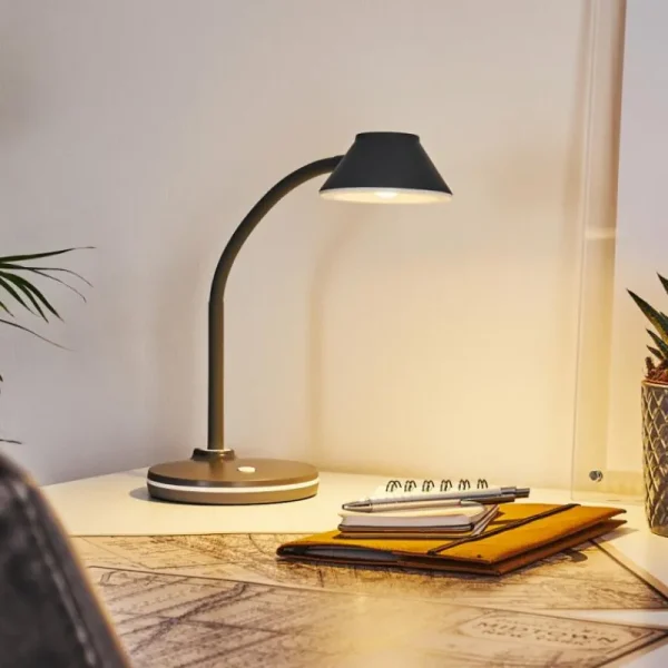 hofstein Lampe de table Shreveport LED Anthracite, Blanc, 1 lumière* Lampes Modernes