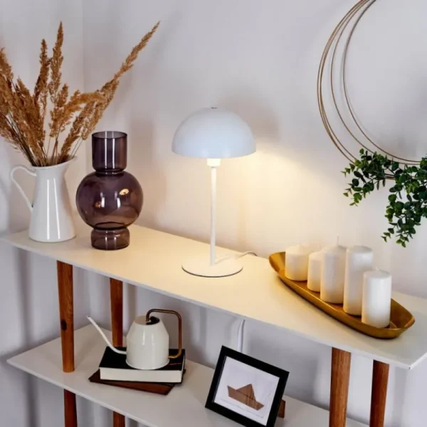 hofstein Lampe de table Tom Blanc, 1 lumière* Lampes Modernes