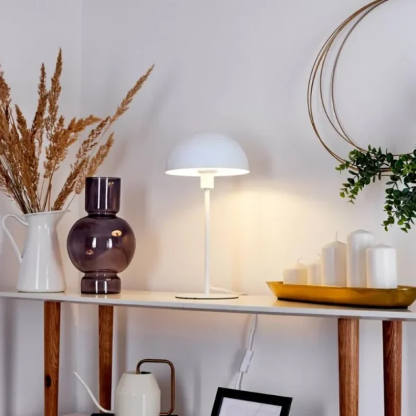 hofstein Lampe de table Tom Blanc, 1 lumière* Lampes Modernes