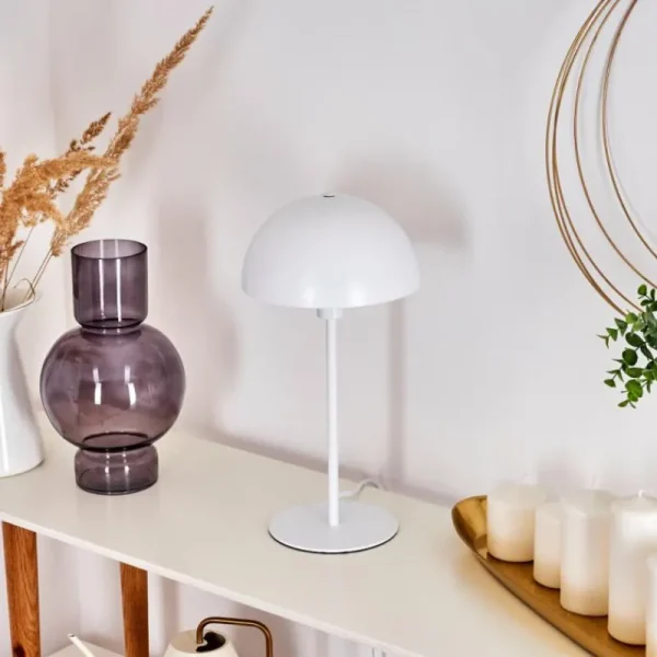 hofstein Lampe de table Tom Blanc, 1 lumière* Lampes Modernes