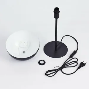 hofstein Lampe de table Tom Kings Noir, Blanc, 1 lumière* Lampes Modernes