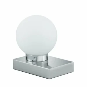 Luminaires Trio Lampe de table Trio Davi 2 Nickel mat, 1 lumière* Lampes En Verre