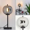 hofstein Lampe de table Verbania Noir, 1 lumière* Lampes En Verre