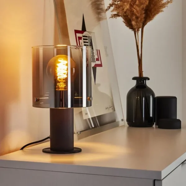 hofstein Lampe de table Wichita Noir, 1 lumière* Lampes Modernes