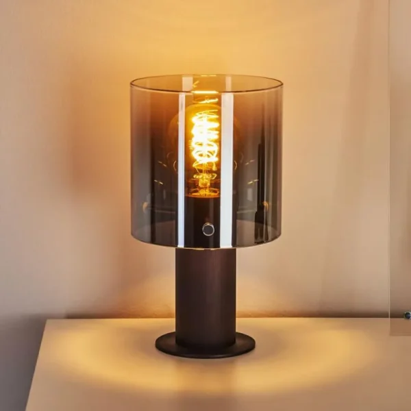 hofstein Lampe de table Wichita Noir, 1 lumière* Lampes Modernes