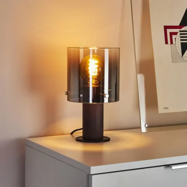 hofstein Lampe de table Wichita Noir, 1 lumière* Lampes Modernes