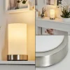 hofstein Lampe de table Youd Nickel mat, 1 lumière* Lampes En Verre