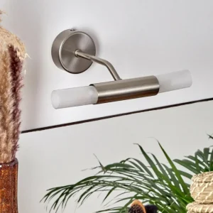 hofstein lampe miroir Regensdorf Nickel mat, 2 lumières* Lampes En Verre