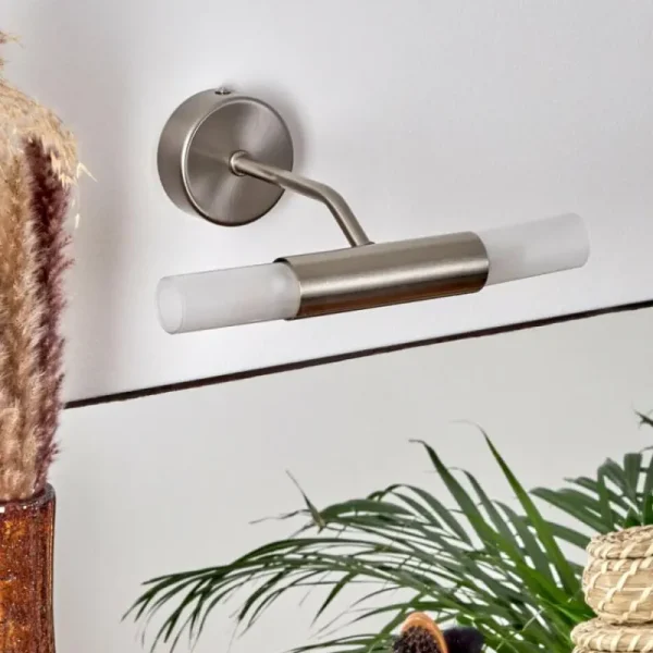 hofstein lampe miroir Regensdorf Nickel mat, 2 lumières* Lampes En Verre