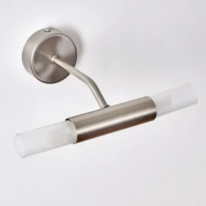 hofstein lampe miroir Regensdorf Nickel mat, 2 lumières* Lampes En Verre