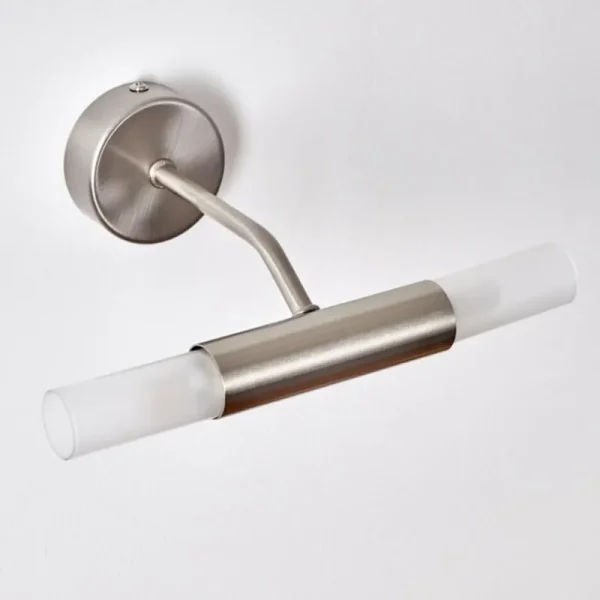 hofstein lampe miroir Regensdorf Nickel mat, 2 lumières* Lampes En Verre