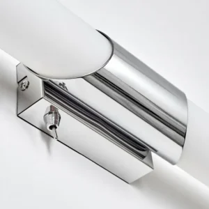 hofstein lampe miroir Morges Brun foncé, Nickel mat, 2 lumières* Lampes En Verre