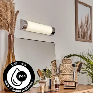 hofstein lampe miroir Morges LED Chrome, Blanc, 1 lumière* Lampes Modernes