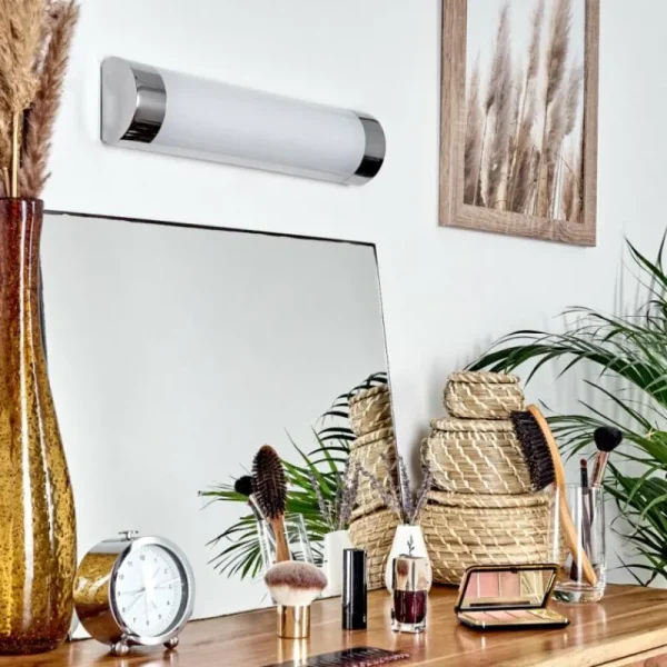 hofstein lampe miroir Morges LED Chrome, Blanc, 1 lumière* Lampes Modernes