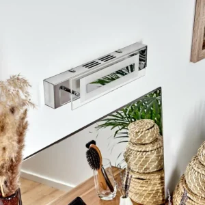 hofstein lampe miroir Morges LED Chrome, Blanc, 1 lumière* Lampes Modernes