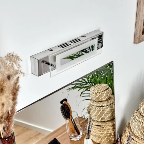 hofstein lampe miroir Morges LED Chrome, Blanc, 1 lumière* Lampes Modernes