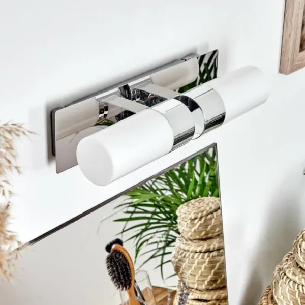 hofstein lampe miroir Morges LED Chrome, 2 lumières* Lampes Modernes