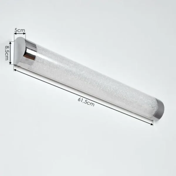 hofstein lampe miroir Morges LED Chrome, Scintillant, Blanc, 1 lumière* Lampes Modernes