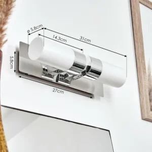 hofstein lampe miroir Morges LED Chrome, 2 lumières* Lampes Modernes