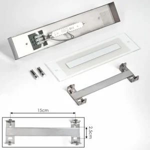 hofstein lampe miroir Morges LED Chrome, Blanc, 1 lumière* Lampes Modernes