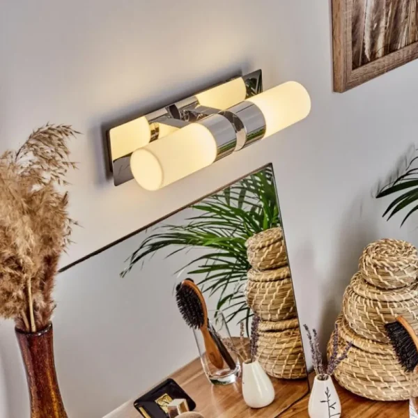 hofstein lampe miroir Morges LED Chrome, 2 lumières* Lampes Modernes
