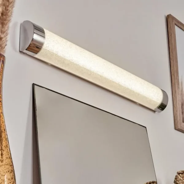 hofstein lampe miroir Morges LED Chrome, Scintillant, Blanc, 1 lumière* Lampes Modernes