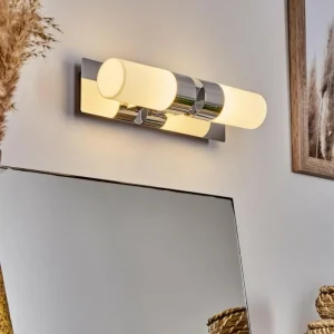 hofstein lampe miroir Morges LED Chrome, 2 lumières* Lampes Modernes