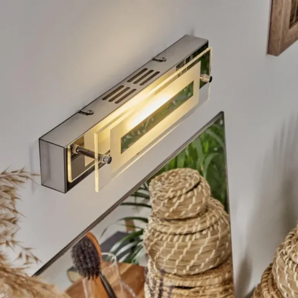 hofstein lampe miroir Morges LED Chrome, Blanc, 1 lumière* Lampes Modernes