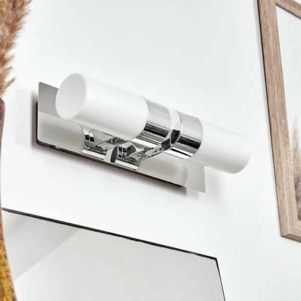 hofstein lampe miroir Morges LED Chrome, 2 lumières* Lampes Modernes