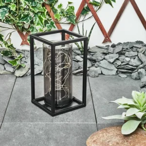 hofstein lampe solaire Aracaju LED Noir, 30 lumières* Lampes Modernes