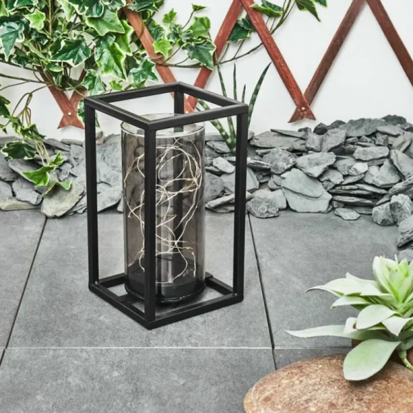 hofstein lampe solaire Aracaju LED Noir, 30 lumières* Lampes Modernes