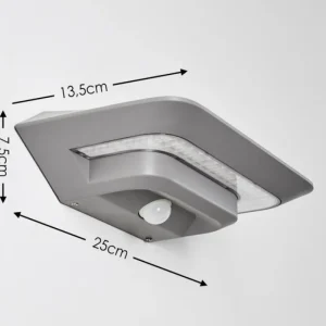 hofstein Lampe solaire Camden LED Gris, 1 lumière, Détecteur de mouvement* Lampes Modernes