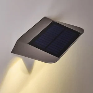 hofstein Lampe solaire Camden LED Gris, 1 lumière, Détecteur de mouvement* Lampes Modernes