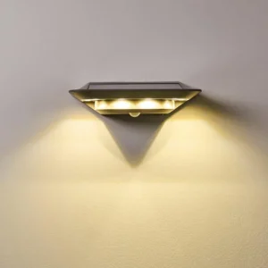 hofstein Lampe solaire Camden LED Gris, 1 lumière, Détecteur de mouvement* Lampes Modernes