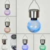 hofstein Lampe solaire Falco LED Acier inoxydable, 1 lumière, Changeur de couleurs* Lampes Modernes