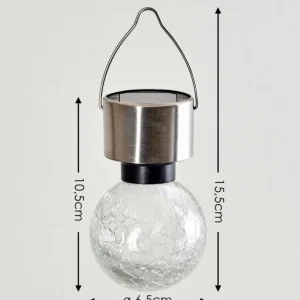 hofstein Lampe solaire Falco LED Acier inoxydable, 1 lumière, Changeur de couleurs* Lampes Modernes