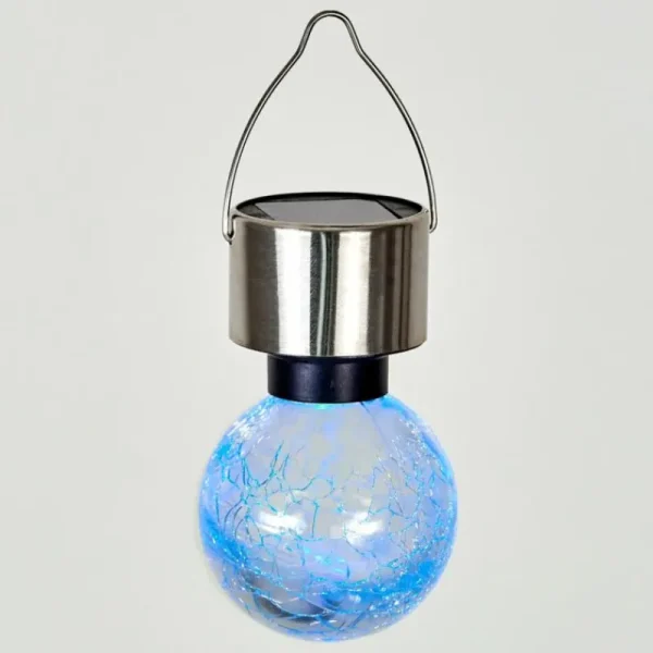 hofstein Lampe solaire Falco LED Acier inoxydable, 1 lumière, Changeur de couleurs* Lampes Modernes
