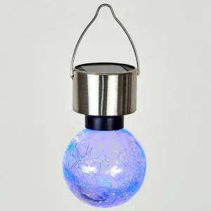 hofstein Lampe solaire Falco LED Acier inoxydable, 1 lumière, Changeur de couleurs* Lampes Modernes