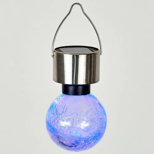 hofstein Lampe solaire Falco LED Acier inoxydable, 1 lumière, Changeur de couleurs* Lampes Modernes