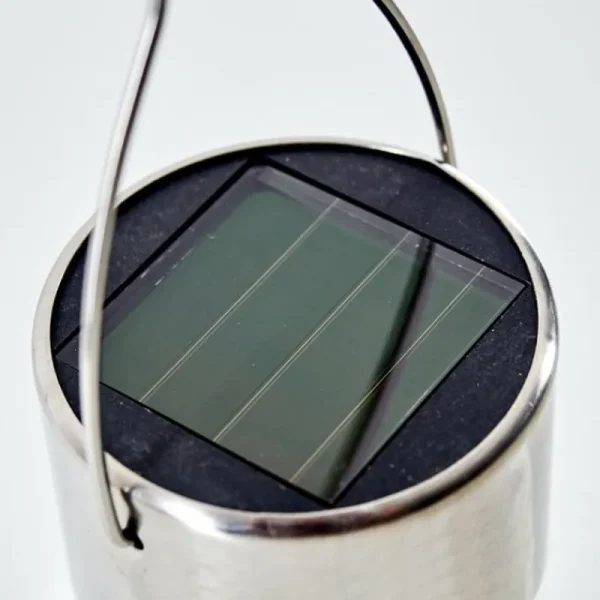 hofstein Lampe solaire Falco LED Acier inoxydable, 1 lumière, Changeur de couleurs* Lampes Modernes