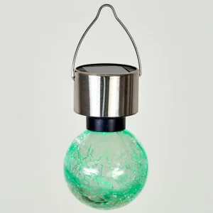 hofstein Lampe solaire Falco LED Acier inoxydable, 1 lumière, Changeur de couleurs* Lampes Modernes
