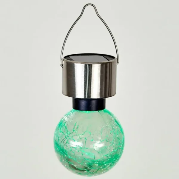 hofstein Lampe solaire Falco LED Acier inoxydable, 1 lumière, Changeur de couleurs* Lampes Modernes